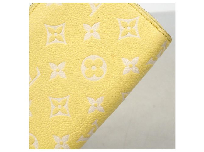 Louis Vuitton Monogram Empreinte Bicolor Zippy Wallet Yellow - view 9