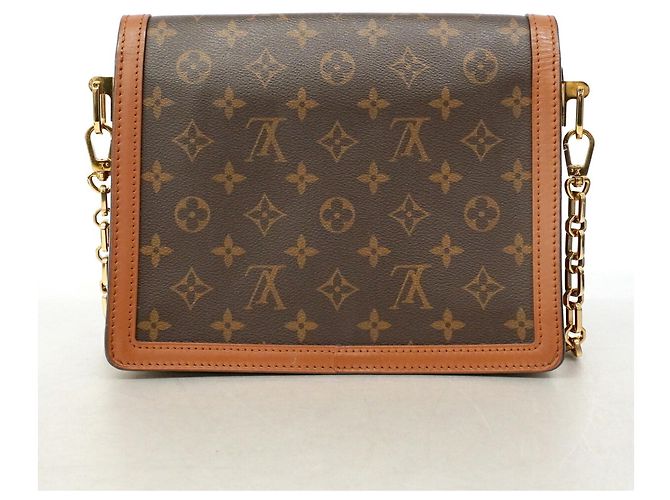 Louis Vuitton Monogram Reverse Dauphine MM Schultertasche Braun - Ansicht 12