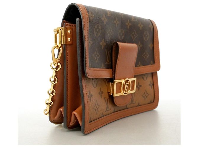 Louis Vuitton Monogram Reverse Dauphine MM Schultertasche Braun - Ansicht 2