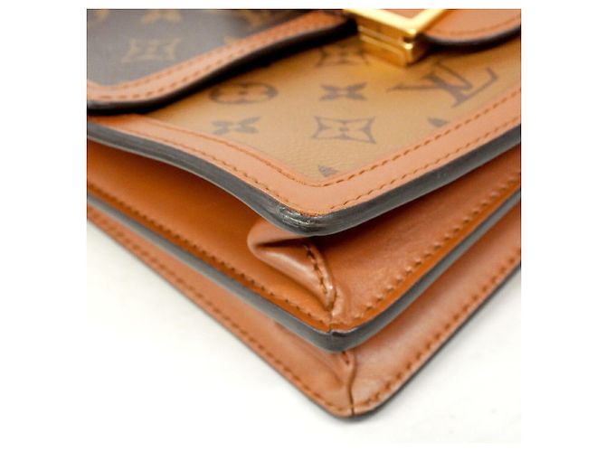 Louis Vuitton Monogram Reverse Dauphine MM Schultertasche Braun - Ansicht 6