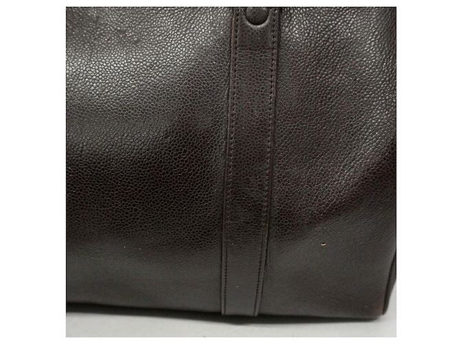 Borsa Boston Chanel in vitello grana Marrone - vista 11