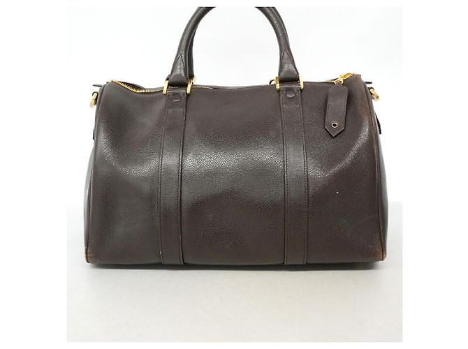 Borsa Boston Chanel in vitello grana Marrone - vista 13