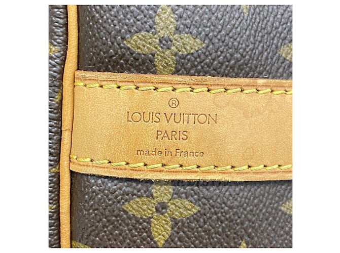 Louis Vuitton Brown Boston Monogram Keepall Bandoulière 60 Marrone - vista 5