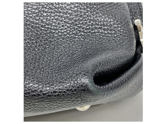 Borsa in pelle Gancini Salvatore Ferragamo Nero - vista 6