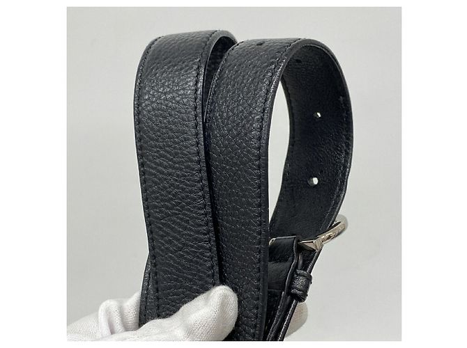 Borsa in pelle Gancini Salvatore Ferragamo Nero - vista 7