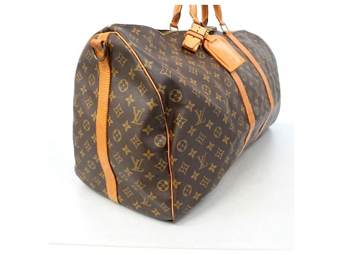 Louis Vuitton Boston Monogram Keepall Bandoulière 60 Marrone - vista 2