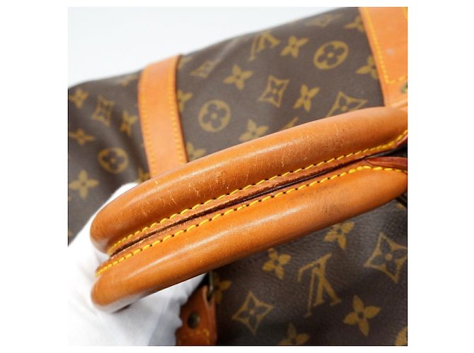 Louis Vuitton Boston Monogram Keepall Bandoulière 60 Marrone - vista 8