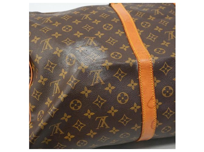 Louis Vuitton Boston Monogram Keepall Bandoulière 60 Marrone - vista 9