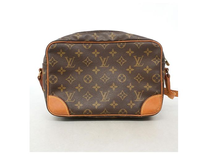 Borsa a tracolla Louis Vuitton Monogram Trocadero 27 Marrone - vista 11