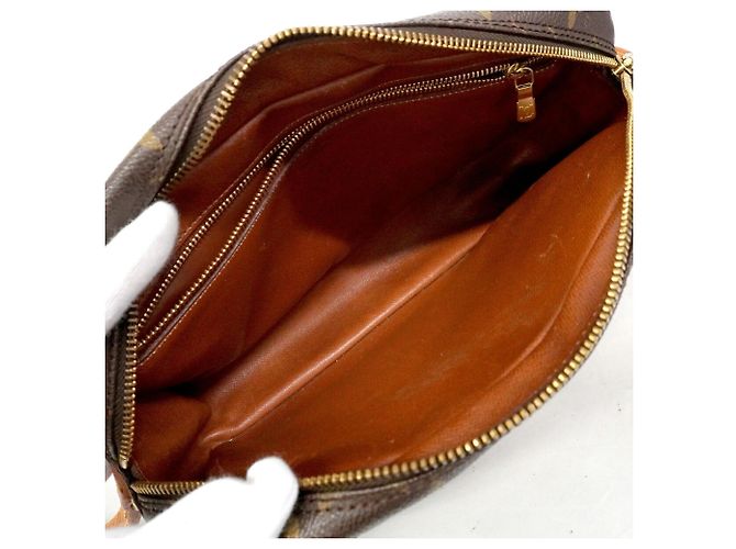 Borsa a tracolla Louis Vuitton Monogram Trocadero 27 Marrone - vista 4