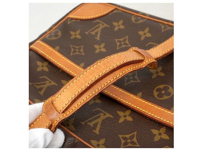 Borsa a tracolla Louis Vuitton Monogram Trocadero 27 Marrone - vista 8