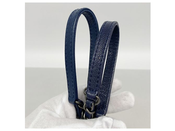 Borsa a tracolla Chanel Matelassé con catena Blu - vista 11