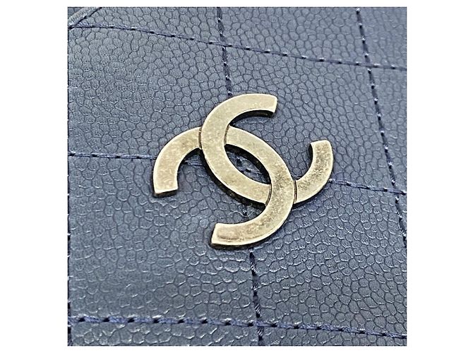 Borsa a tracolla Chanel Matelassé con catena Blu - vista 12