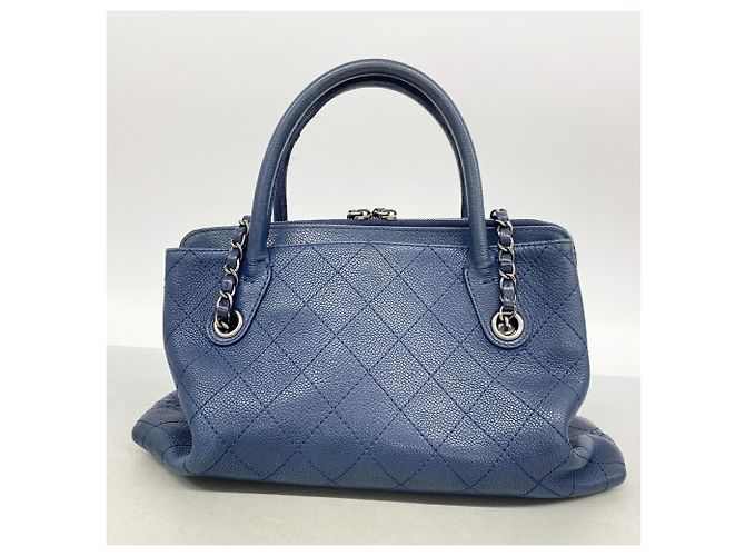 Borsa a tracolla Chanel Matelassé con catena Blu - vista 13