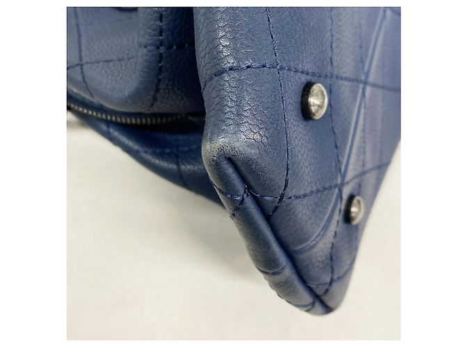 Borsa a tracolla Chanel Matelassé con catena Blu - vista 8