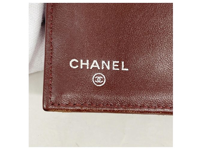 Cartera larga tri-fold Chanel de piel de cordero negra Negro - vista 4