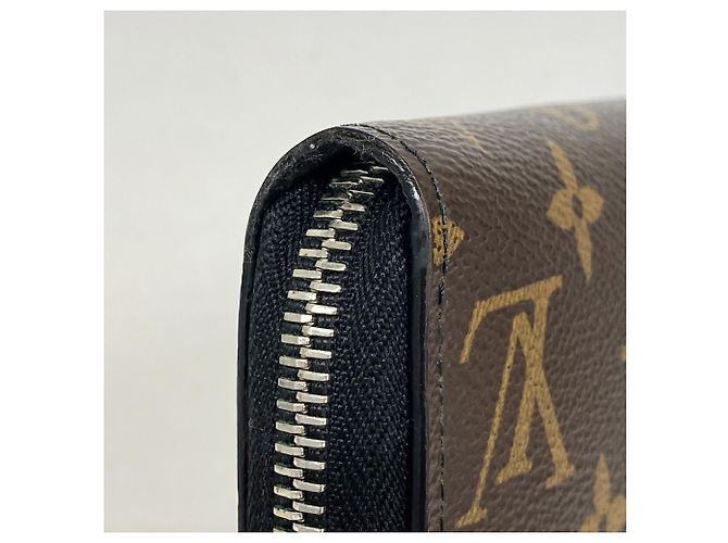 Portafoglio Lungo Louis Vuitton Monogram Macassar Zippy Dragonne Marrone Nero - vista 5