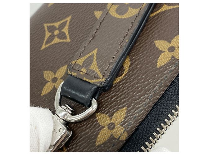 Portafoglio Lungo Louis Vuitton Monogram Macassar Zippy Dragonne Marrone Nero - vista 8