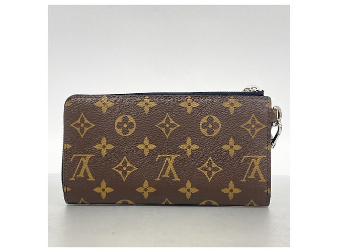 Portafoglio Lungo Louis Vuitton Monogram Macassar Zippy Dragonne Marrone Nero - vista 9