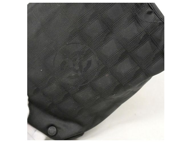 Chanel Vanity Bag aus schwarzem Nylon - Ansicht 10