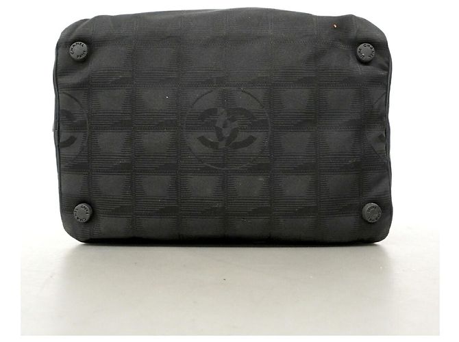 Chanel Vanity Bag aus schwarzem Nylon - Ansicht 3