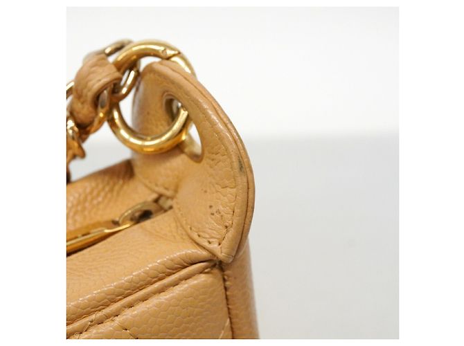 Borsa a tracolla con catena Chanel Matelassé Beige - vista 10