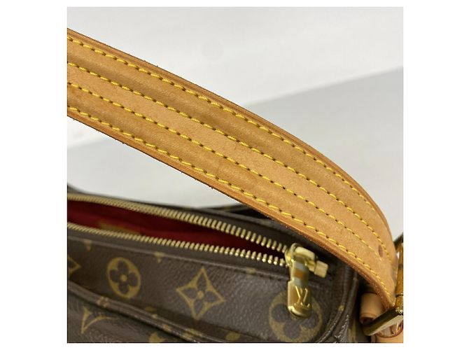 Borsa a tracolla Louis Vuitton Monogram Vivacite MM Marrone - vista 7