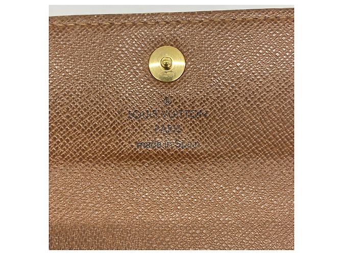 Cartera Louis Vuitton marrón tri-fold Castaño - vista 4