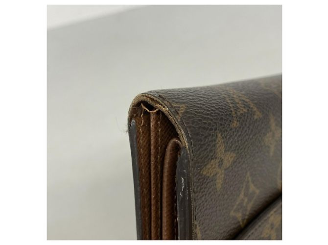 Cartera Louis Vuitton marrón tri-fold Castaño - vista 6