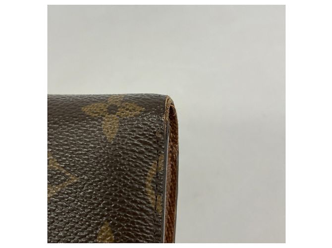 Cartera Louis Vuitton marrón tri-fold Castaño - vista 8