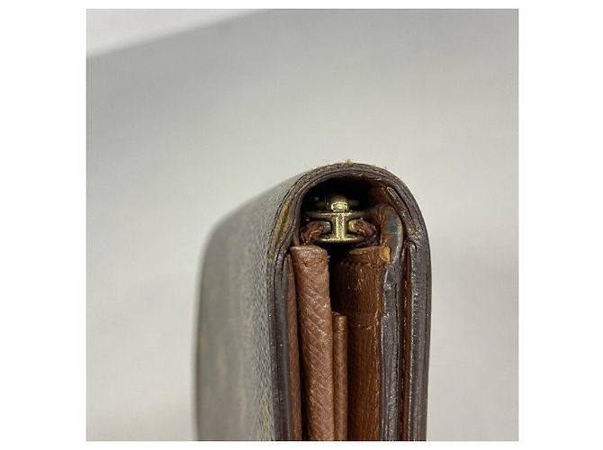 Louis Vuitton Monogram Portefeuille Trésor Wallet Marrone - vista 6