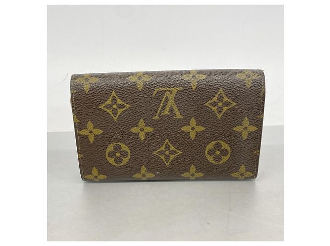 Louis Vuitton Monogram Portefeuille Trésor Wallet Marrone - vista 9