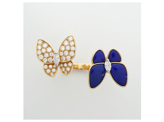 Van Cleef & Arpels De Papillon Entre d'Or Ring Blau - Ansicht 2