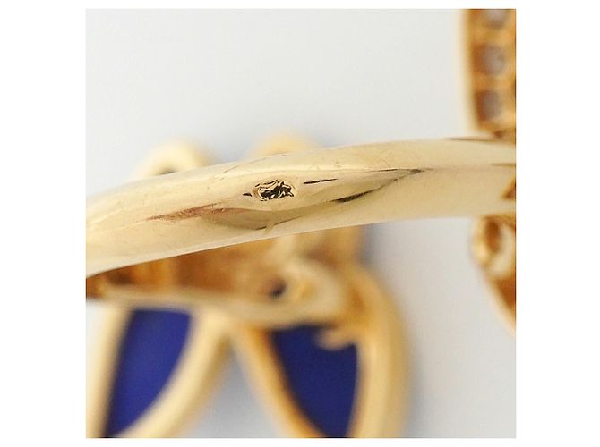 Van Cleef & Arpels De Papillon Entre d'Or Ring Blau - Ansicht 6