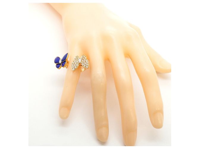 Van Cleef & Arpels De Papillon Entre d'Or Ring Blau - Ansicht 8