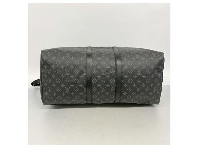 Sac Boston Louis Vuitton – Monogram Eclipse Keepall Bandoulière 55 Noir - vue 3