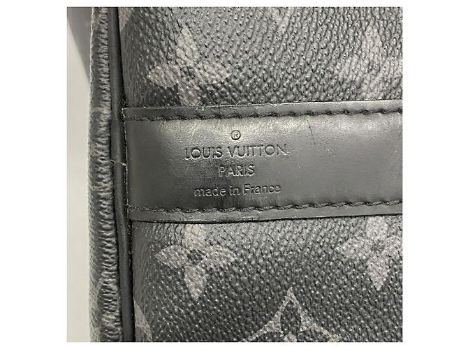 Sac Boston Louis Vuitton – Monogram Eclipse Keepall Bandoulière 55 Noir - vue 5