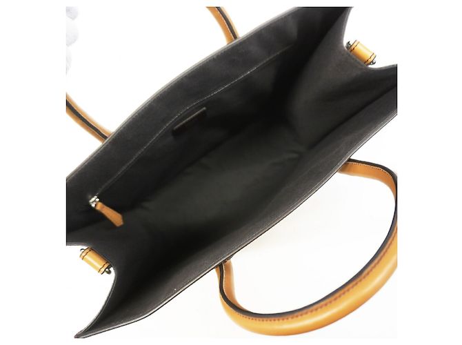 Sac cabas Fendi Zucca en cuir marron - vue 4