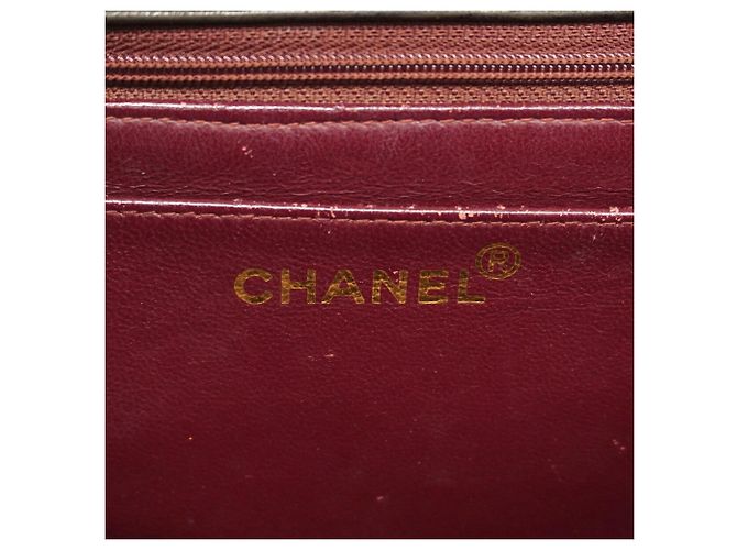 Borsa a tracolla Chanel in pelle d'agnello nera Nero - vista 5