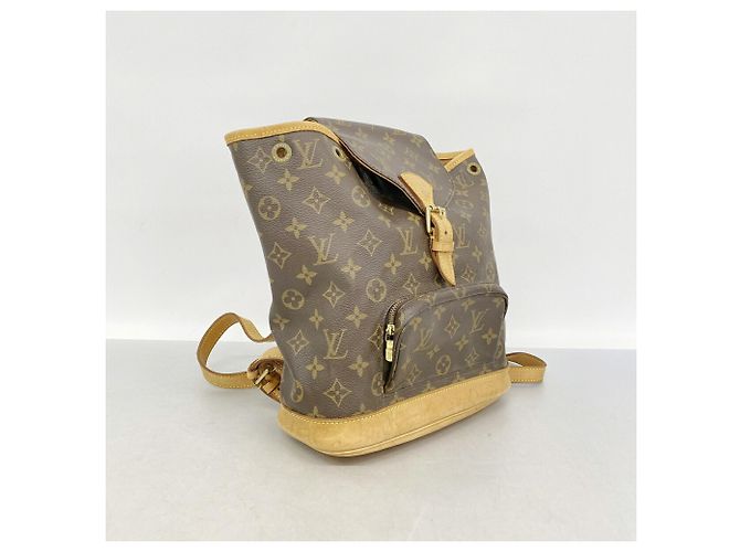 Zaino Louis Vuitton Monogram Montsouris MM Marrone - vista 2