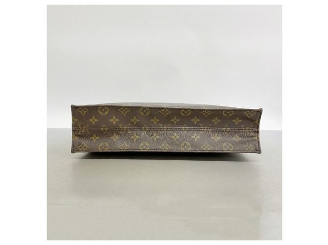 Saco Tote Louis Vuitton Monogram Sac Plat Marrom - vista 3
