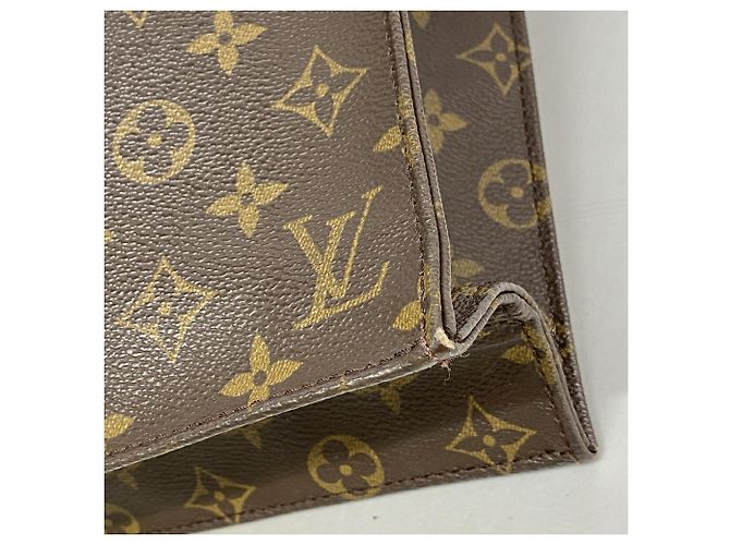 Saco Tote Louis Vuitton Monogram Sac Plat Marrom - vista 6