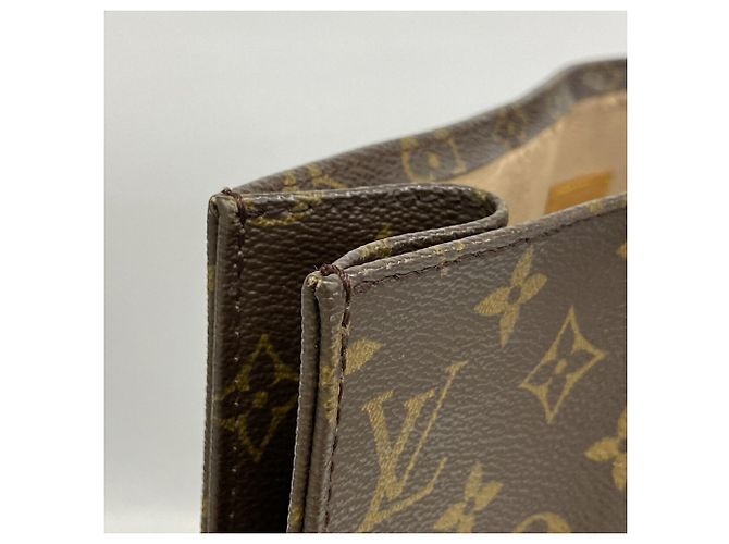 Saco Tote Louis Vuitton Monogram Sac Plat Marrom - vista 7