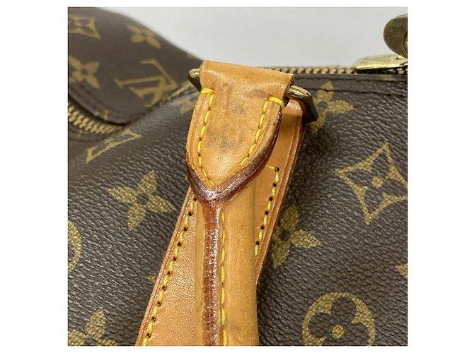 Louis Vuitton Boston Monogram Keepall Bandoulière 60 Castaño - vista 11