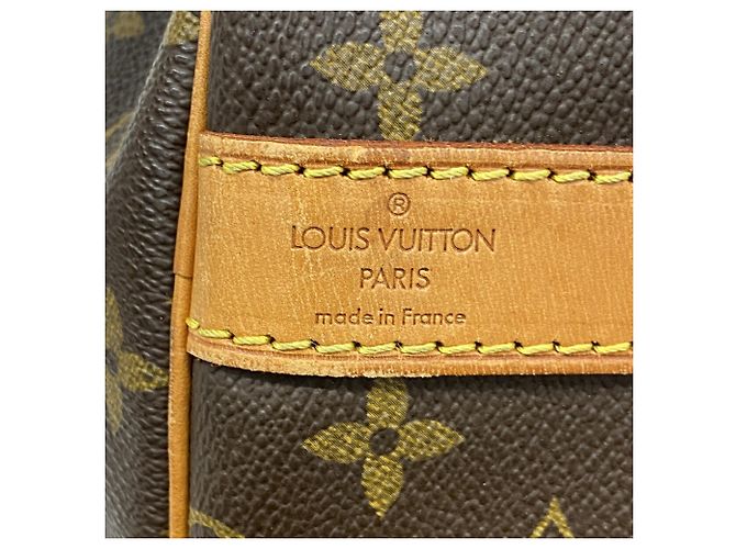 Louis Vuitton Boston Monogram Keepall Bandoulière 60 Castaño - vista 5