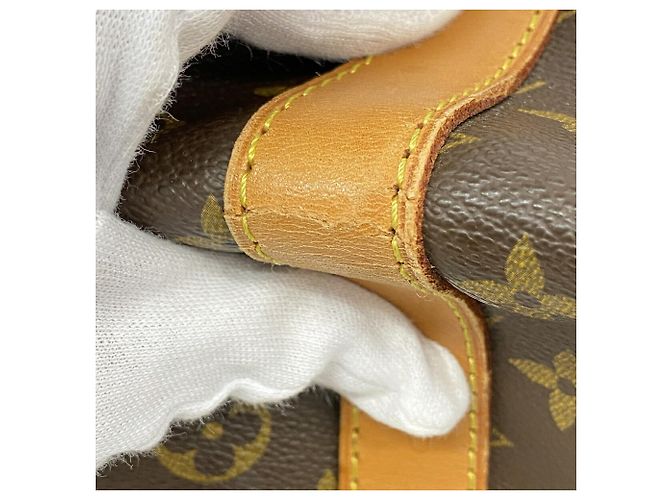 Louis Vuitton Boston Monogram Keepall Bandoulière 60 Castaño - vista 6