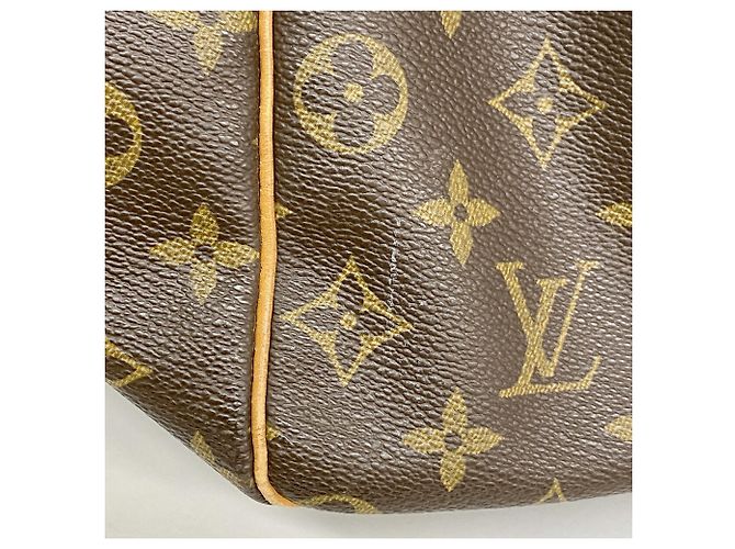 Louis Vuitton Boston Monogram Keepall Bandoulière 60 Castaño - vista 7