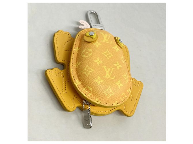 Chaveiro Louis Vuitton Monogram LV Frog Amarelo - vista 5