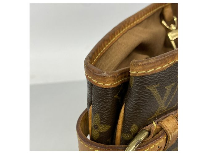 Sac cabas vertical Louis Vuitton Monogram Batignolles Marron - vue 6