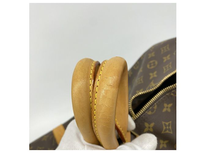 Louis Vuitton Monogram Keepall Bandoulière 55 Castaño - vista 11